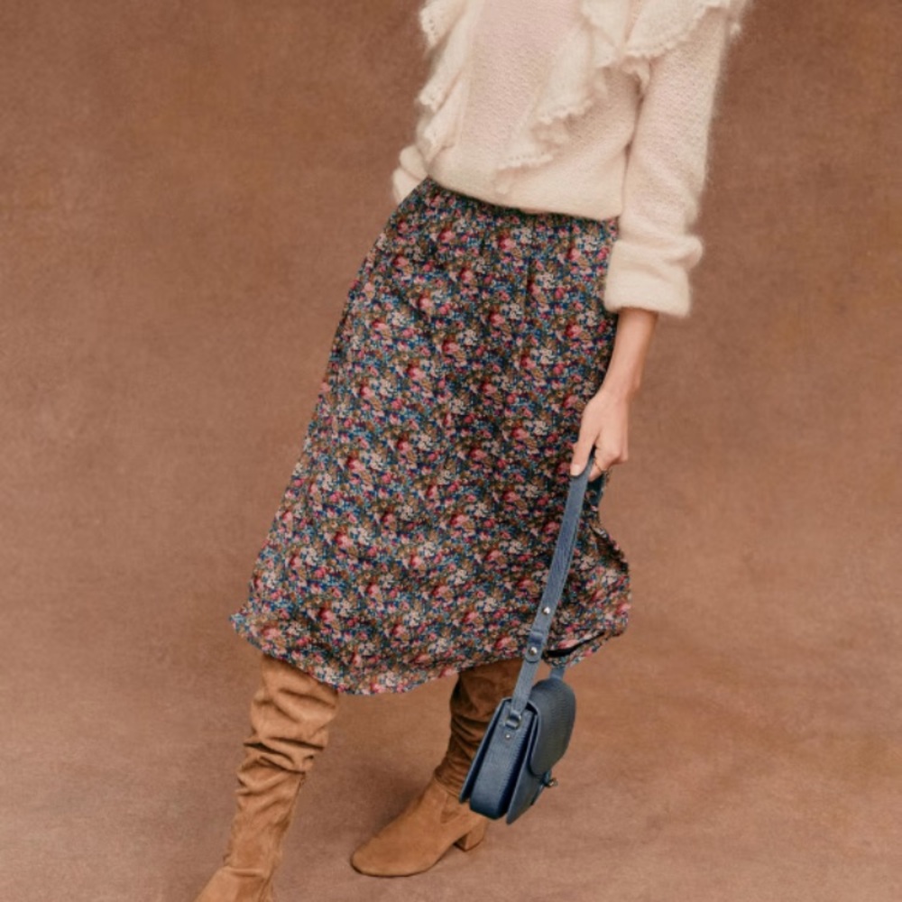 Sezane Maria Skirt English Countryside size 36 US4